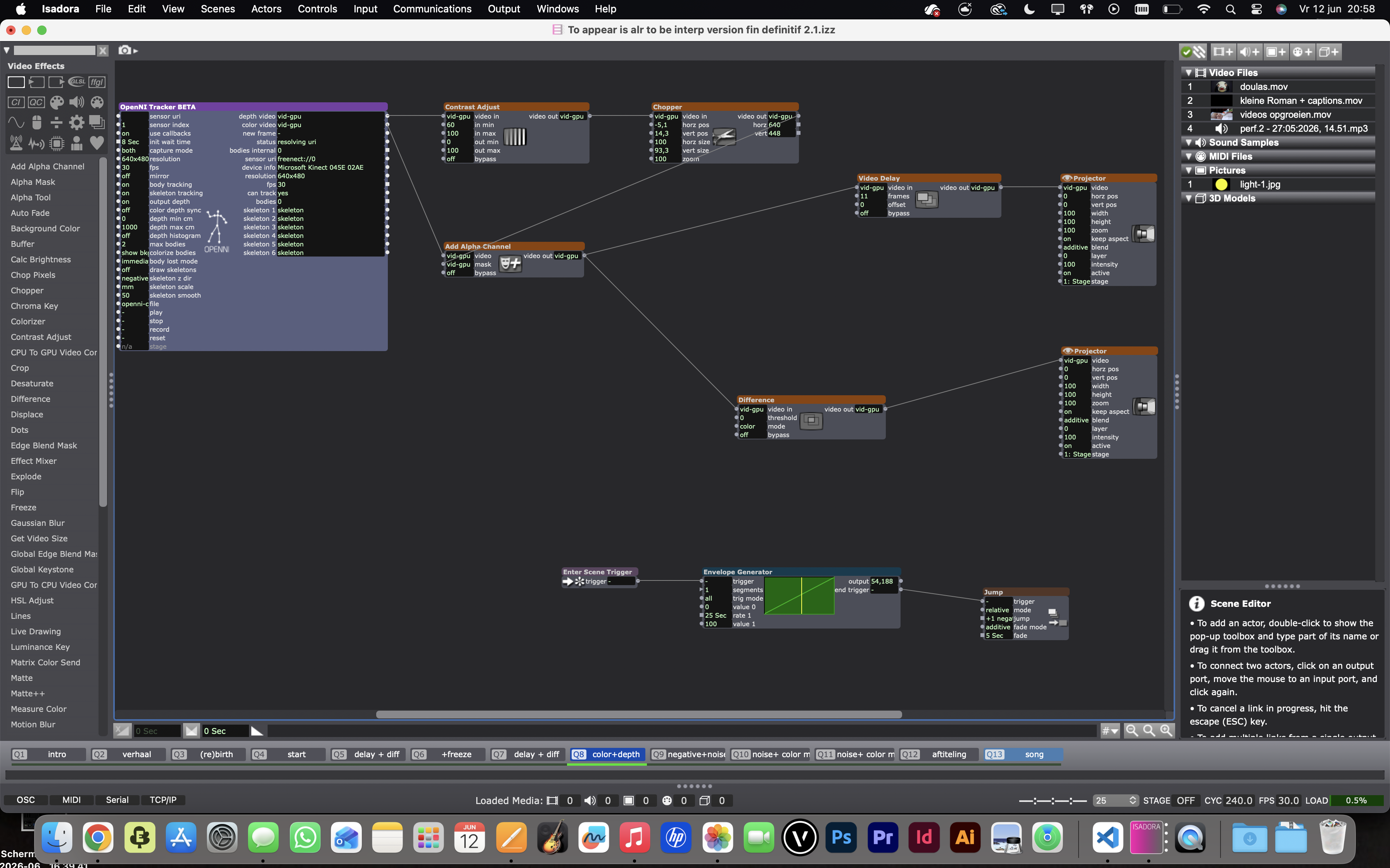 Screenshot Isadora 8